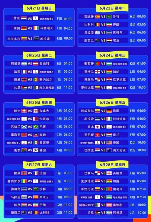 世界杯赛程APP